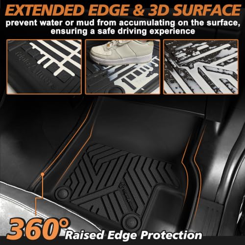 Image of TripleAliners Floor Mats & Trunk & Backrest Mat for 2026+ Mazda CX-5 CX5 | Accessories All-Weather Cargo Liner Protection Heavy Duty TPE Custom Fit Anti-Slip Liners (Floor & Trunk & Seat Back Mats)