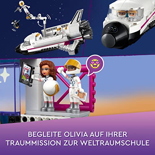 LEGO 41713 Friends Olivias Raumfahrt Akademie Weltraum-Spielzeug mit Raumschiff Space Shuttle und Astronauten-Figuren, Lernspielzeug ab 8 Jahre – Bild 4