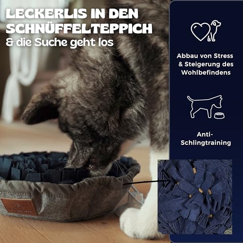 Napfgeflüster® – Schnüffelteppich BALU – Intelligenzspielzeug für Hunde – Hundespielzeug & Trainingsspielzeug – Beschäftigung & Futterteppich für Hunde – Verstellbar