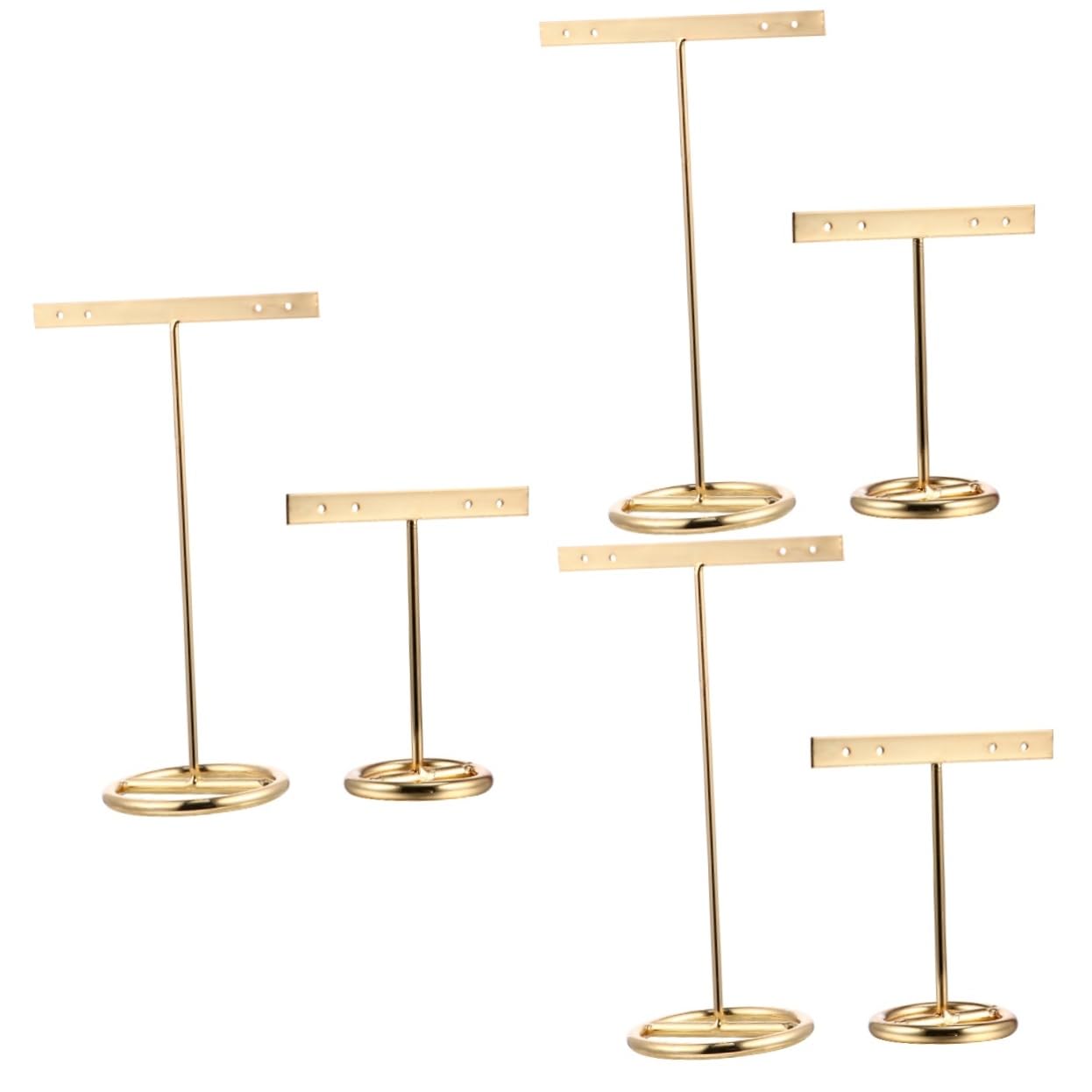 LIFKOME 3 Set Di Espositori Per Orecchini A T Espositori Per Gioielli Alla Moda in Ferro Ad Alta Tenacità Resistenti Allo Sbiadimento Per Una Maggiore Durata 2 Pezzi*3