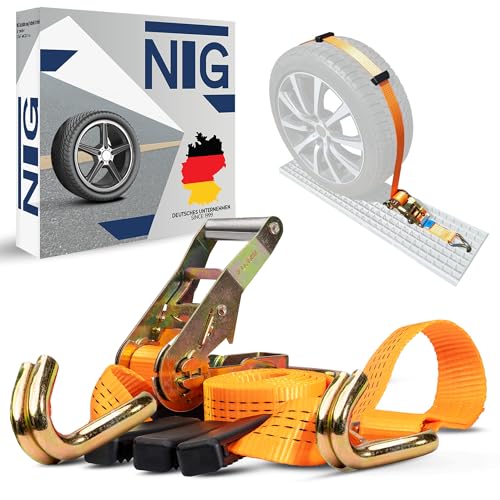 Set Cinghie Trekassy Cinghie Di Fissaggio Per Auto E Rimorchi - 4 Pezzi Con Cricchetto, Ganci E Cuscinetti Morbidi Portatarga Auto Anteriore