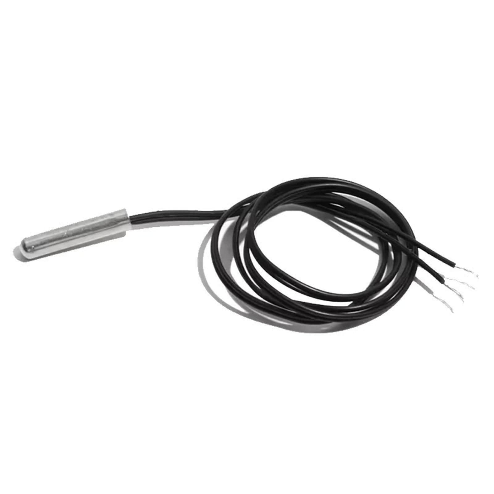 NTC Sensor de temperatura Termopar 5K 10K 20K 50K 100K Sonda termistor 5x25mm con cable impermeable de 1m para acuario (10K, longitud del cable 0,5m)