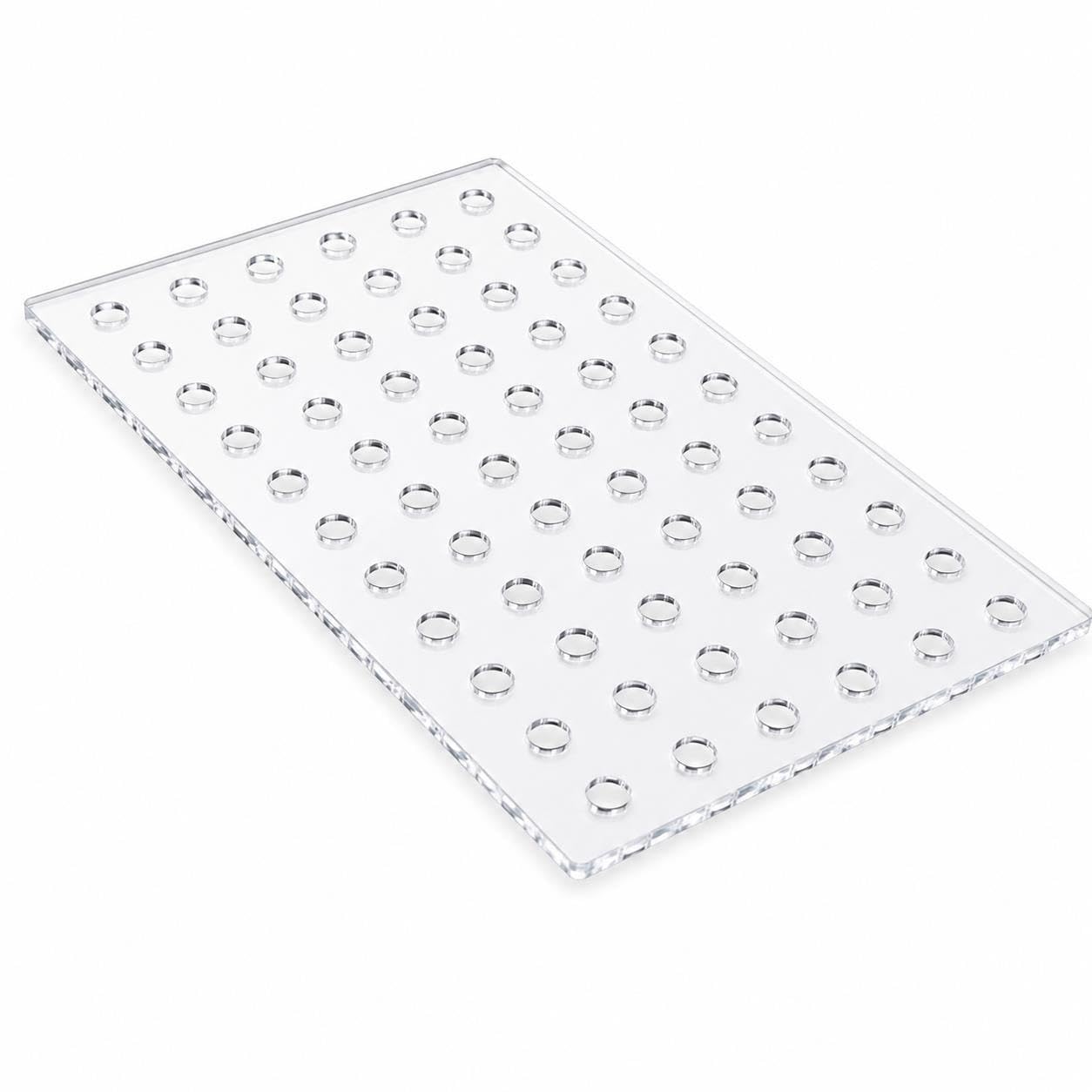 Tapa para acuario de acrílico transparente con orificios, 2 mm grosor