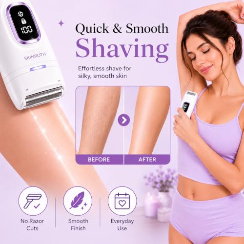 Image of 8 in 1 Ultimate Grooming & Self Care Kit for Women with Callus Remover, Epilator, Shaver, Trimmer, Cleaning Brush, Massager Rechargeable Grooming Kit for All Skin Types