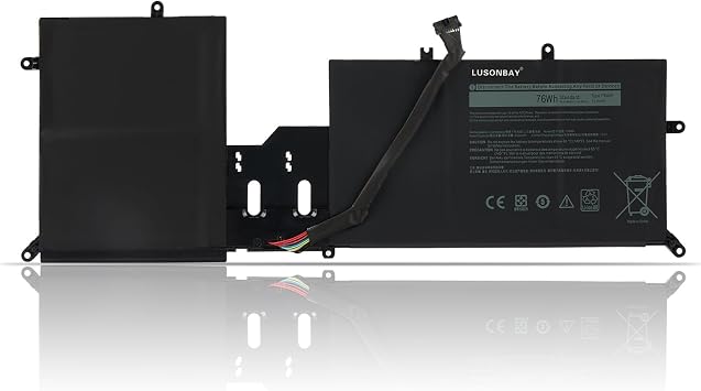 Y9M6F Laptop Battery for Dell Alienware M15 R2 P87F Alienware M17 R2 P41E Series Replacement Battery for 0Y9M6F 8K84V 08K84V 11.4V/76WH
