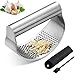 Produktbild Moboo Knoblauchpresse,Knoblauchschneider 430 Edelstahl rostfrei Handbuch,Ingwer Smasher Crusher Squeezer Slicer Küchenhelfer Einfach zu verwenden und Reinigung