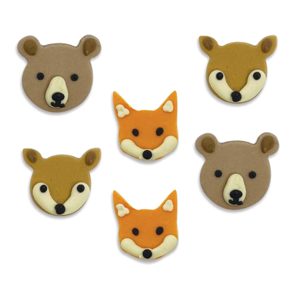 Anniversary House Woodland Animals Edible Sugarcraft Cake Toppers | SF608, Brown