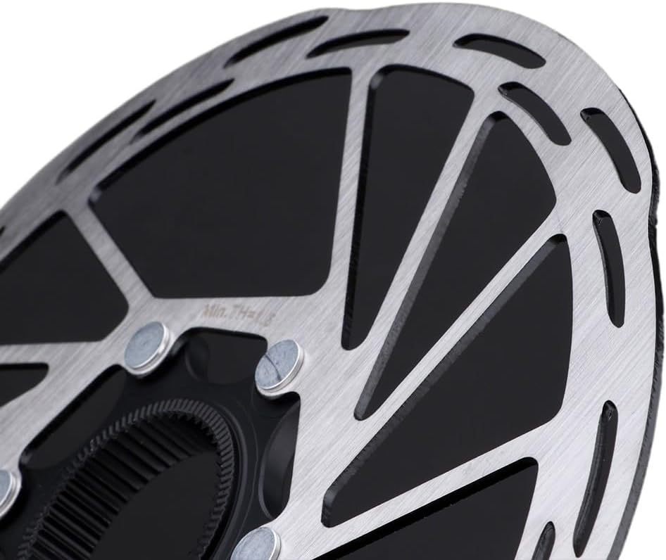 Disk Brakes Rounded Brake disc,Bike Disc Brake Rotor, Disc Brake Bicycle Disc Brake Rotor 180mm Road Bike Disc Brake Rotor with Lock Ring Bike Brake Pads Brake Rotor