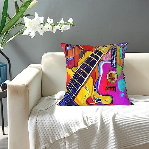 Housse de coussin universelle pour toutes les saisons acoustiques et guitares, en velours doux, dossier carré parfait pour chaque maison - Les Beatles, Paul McCartney, John Lennon, RIngo Starr, George Harrison Housse de coussin universelle pour toutes les saisons acoustiques et guitares, en velours doux, dossier carré parfait pour chaque maison – Image 8