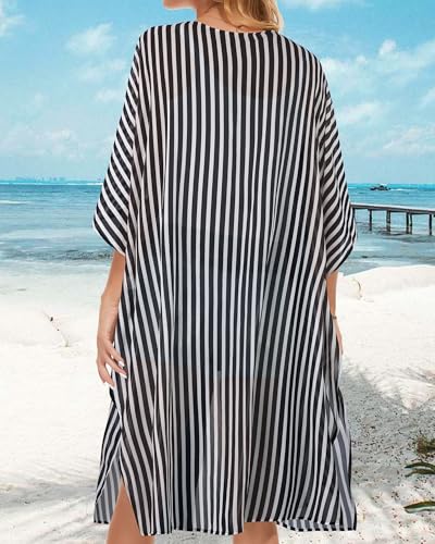 Image of Women's Kimono Beach Cover up for Summer Bathing Suits Cardigans Casual Loose Swimwear 2026