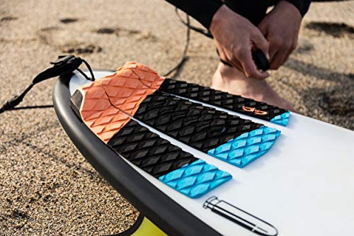 image for Generic Surfboard Traction Pad - 3 Piece Stomp Pad for Surfing and Ski