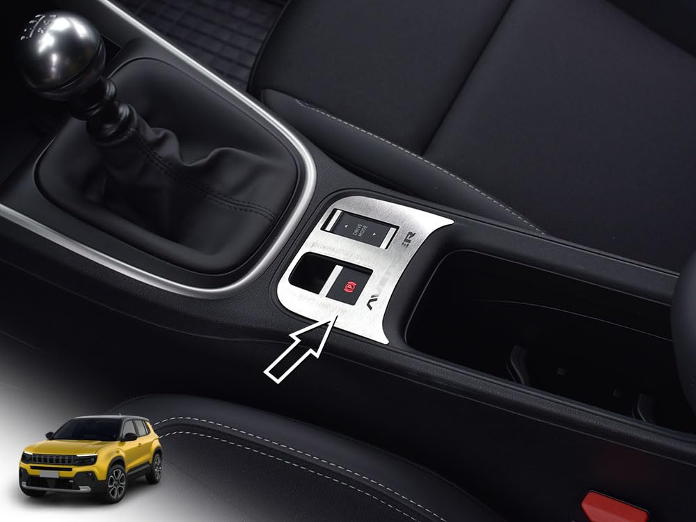 Badge Decor Acier Inox Brossé Pour Jeep Avenger – Accessoire Tuning Longitude Altitude Sommet, 1 Pièce
