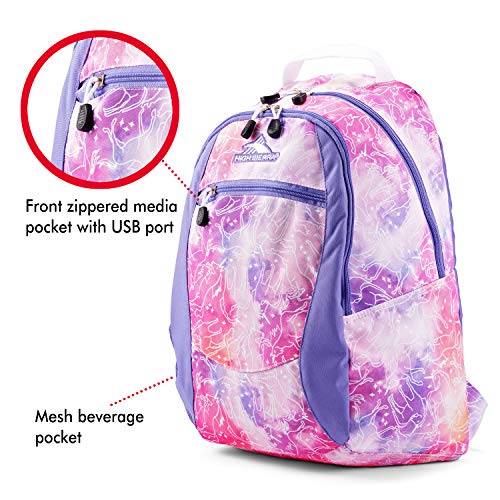 High Sierra Curve Lightweight Backpack with Padded Straps3