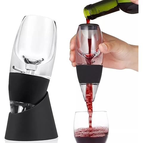 Decantador de Vino con Filtro y Soporte para Verter Cover