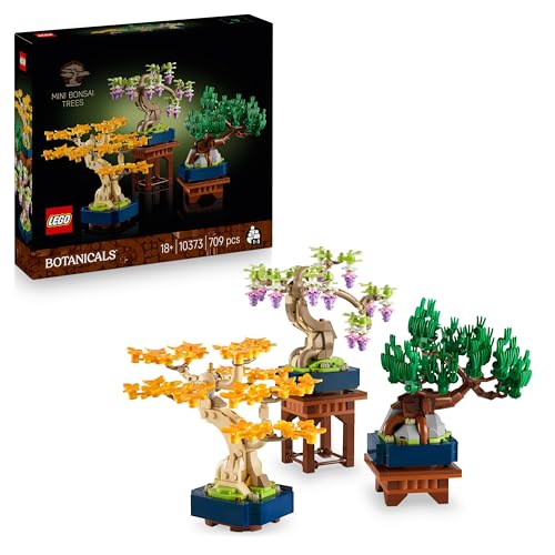 LEGO Botanicals Minibonsáis - 3 Plantas Artificiales con Hojas
