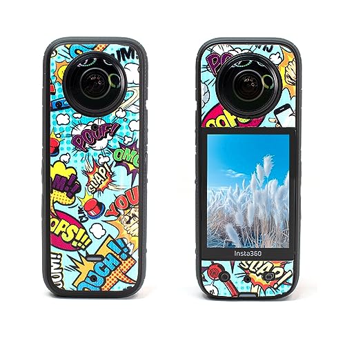 Image of Action Pro Camera Waterproof Skin Compatible with Insta360 X3 Action Camera (Yellow & Blue)