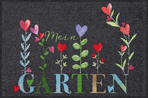 Salonloewe Fußmatte Mein Garten Grey 050x075 cm Fußabtreter Sauberlaufmatte draußen Fussmatte...
