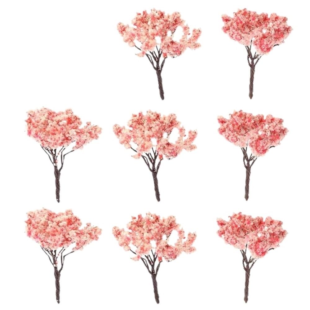 Miniature Scenery Decor 10pcs Decor Model Cedar Trees, for Scenery Greenery, Miniature Diorama Mixed(6.5cm)