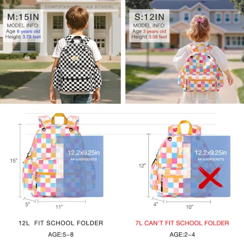 Image of STEAMEDBUN Kids Backpack for Boys Girls 5-8, 15inch Girls Boys Backpacks Kindergarten