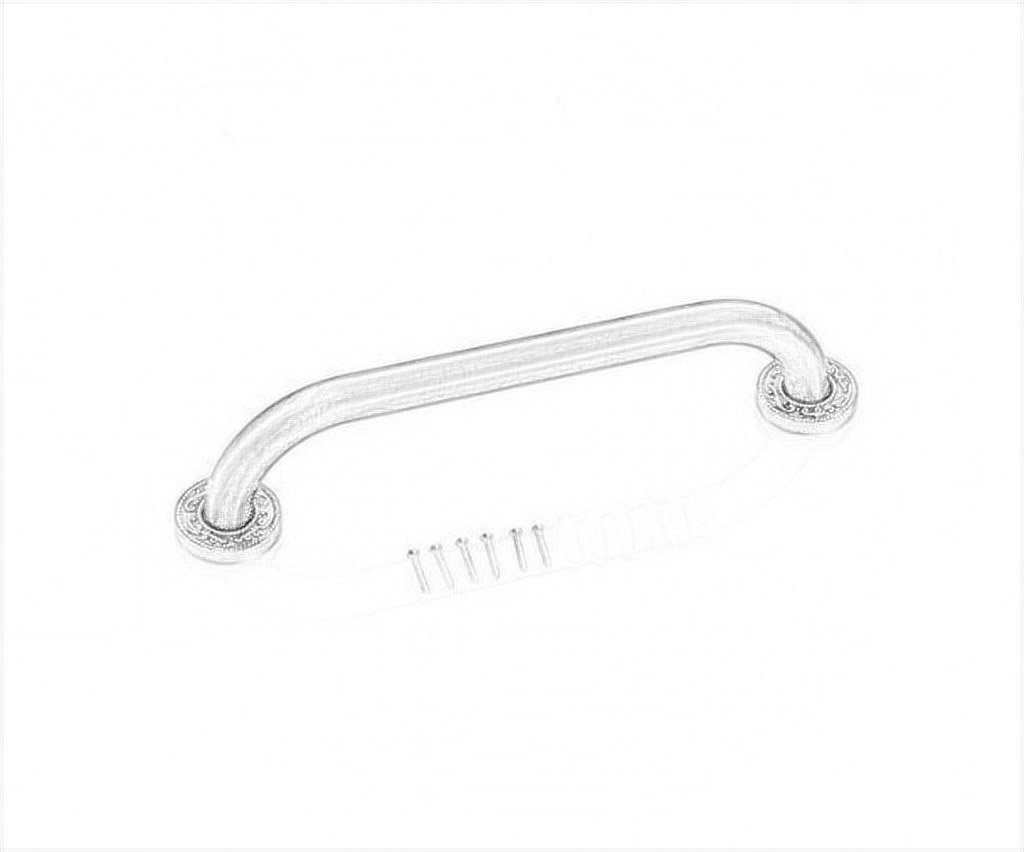 Barandilla de baño de Cobre Puro Dorado, Antideslizante, Segura para Personas Mayores, para baño, para Personas con discapacidad, para Ducha o baño, Dorada, 48 cm