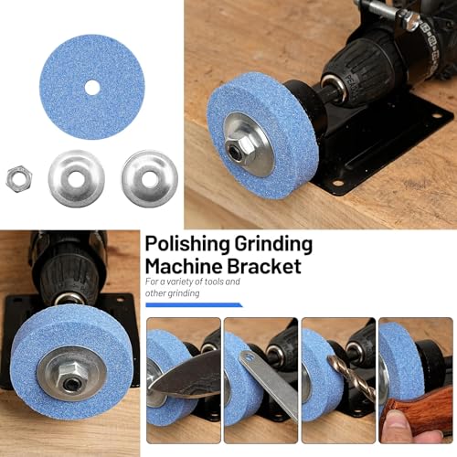 Image of AASONS 13mm /10mm Universal Electric Drill To Sander /Grinder Conversion Kit Cutting Seat Machine Bracket | Polishing Grinding Stand Base Grinder Holder Metal Sharpening Adapter | Collar Size 38-43mm