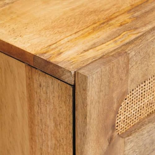 Table de chevet en bois noble de mangue massif commode de nuit durable - 8