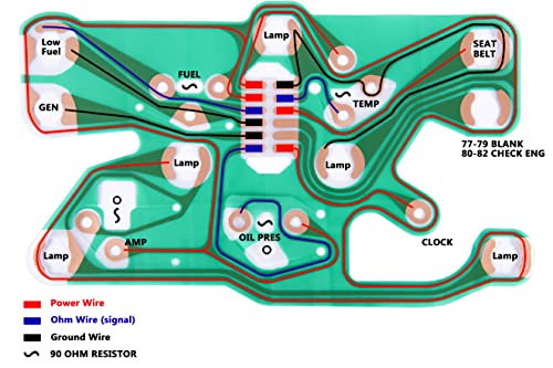 LENMISO-Center-Gauge-Cluster-Printed-Circuit-Board-Compatible-with-1977-1982-Corvette-C3-Replace-602505
