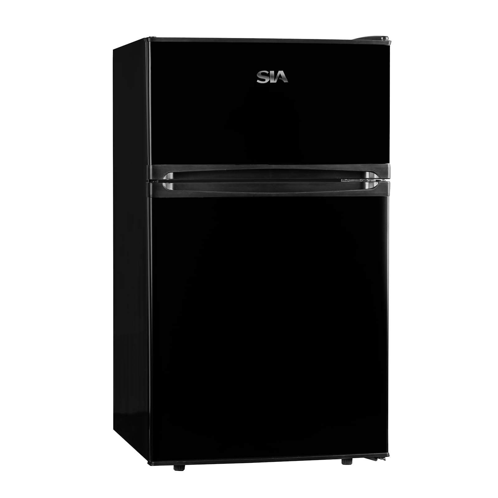 SIA AMZUFF01BL 88L Black Freestanding Under Counter 2 Door Fridge Freezer