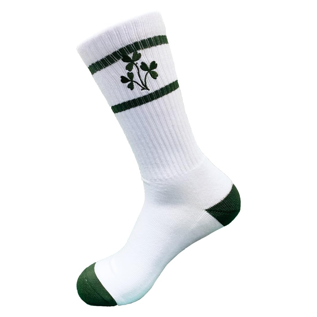 Lansdowne Ireland 3 Shamrock White Sports Socks (UK 7-11)