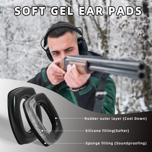 Image of ZOHAN EM054 Electronic Ear Protection for Shooting Range with Sound Amplification Noise Reduction, Ear Muffs for Gun Range