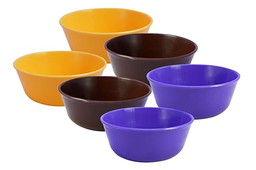 Sigma 500 Microwave Safe Multipurpose Bowls, Set of 6, Violet Color