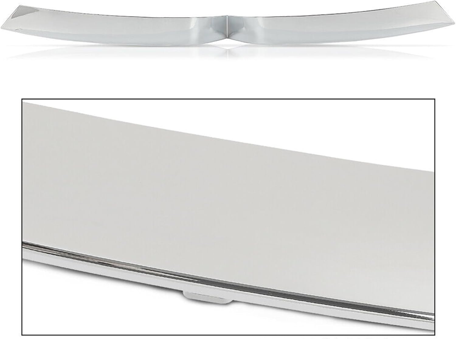 Front Bumper Upper Grille Trim Molding Chrome Fit for 2016-2020 Tesla Model X