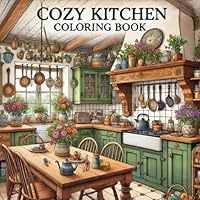 Cozy kitchen: Coloring Book with 35 Delightful Pages of Warm and Inviting Kitchen Scenes for Kids and Adults – Perfect for Relaxation and Creative ... Villas & Cozy Cottages: A Home Collection) B0DF6943SC Book Cover