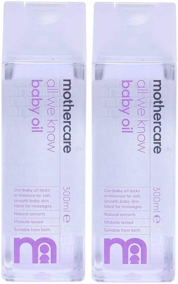 All We Know Baby Oil 300ml, Pack of 2 (600ml total)