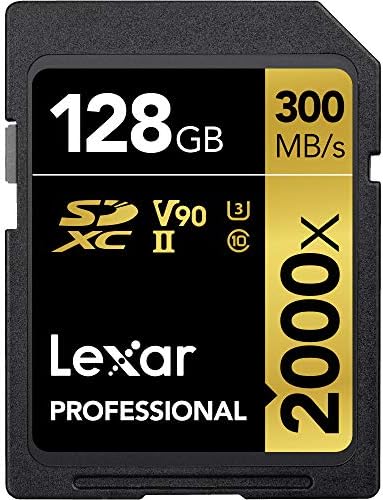 Lexar Professional 2000x 128GB SDXC UHS-II Card (LSD128CBNA2000R)