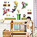 Super Mario Brothers Removable Wall Decals Stickers Kids Room Decoration Build a Scene Peel