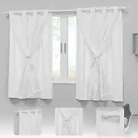 Cortina Infantil Para Quarto Bebê 2,20x1,30 Menina Menino Teen Indicado para Varão até 1,80m (Branco)