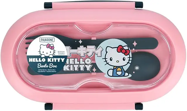 Sanrio Hello Kitty Bento Box with Fork & Spoon Set - Paladone