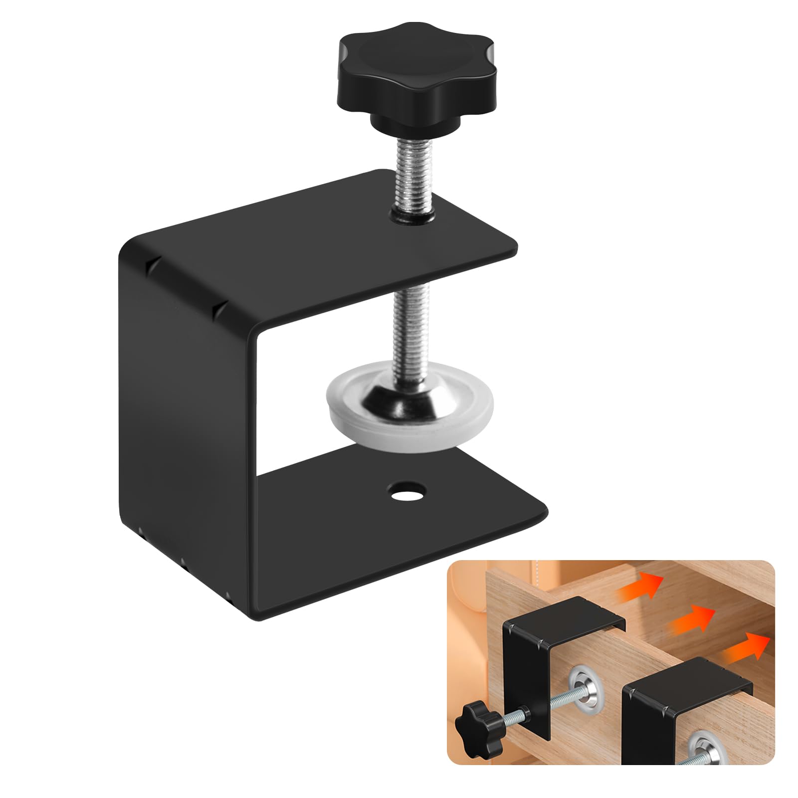 1PCS C-Clamp, Universal Heavy Duty C-Clamp Base Stand Stainless Steel Tiger Clamp