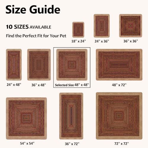 Image of Washable Pee Pads for Dogs, Reusable Puppy Potty Training Pads, Ultra-Absorbent Thick Waterproof Leak-Proof Non-Slip Pads & Mat for Crate, Playpen, Floor, Whelping & Housebreaking , 2 Pack 48 inchx48 inch