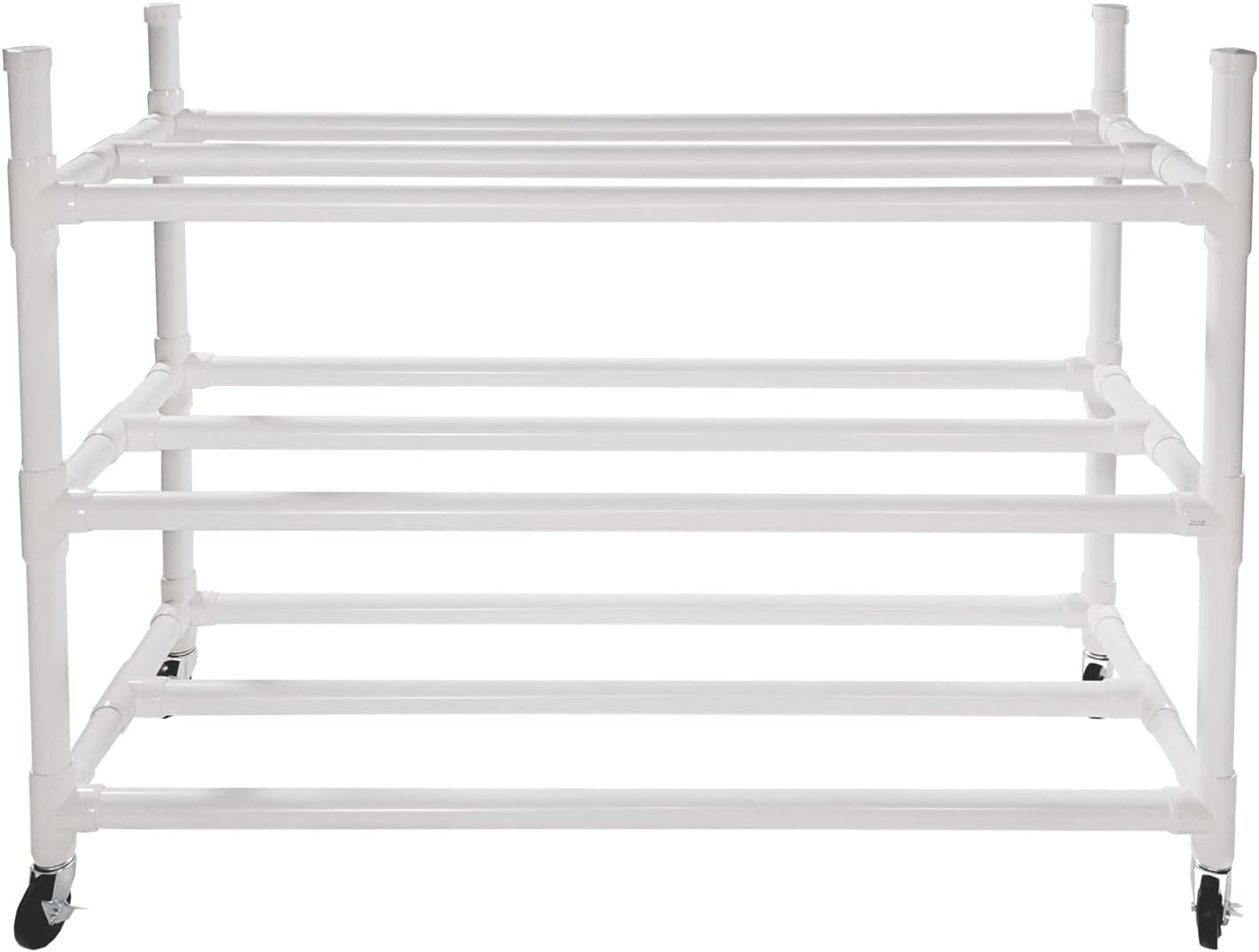 Champion Sports Three Tier Basketball Storage Cart with Locking Swivel Caster Wheels, 30 Ball Capacity (White) Champion Sports Three Tier Basketball Storage Cart with Locking Swivel Caster Wheels, 30 Ball Capacity (White)