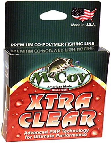 McCoy Premium Co-Polymer Abrasion Resistant, Superior Knot and Tensile Strength Monofilament Fluorocarbon Fishing Line