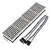 MAX7219 32x8 Dot Matrix Module 4 in 1 LED Display Modules for Arduino for Raspberry Pi Microcontroller (Red Light,5 Pin Wire)