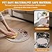 LDYOEN 2 Stück Napfunterlage für Hund Katzen, Hundenapf Unterlage Katzennapf Unterlage aus Silikon, Hunde Katzen Futtermatte wasserdichte und rutschfeste Fressnapf mit Rand, 30x30cm, Beige