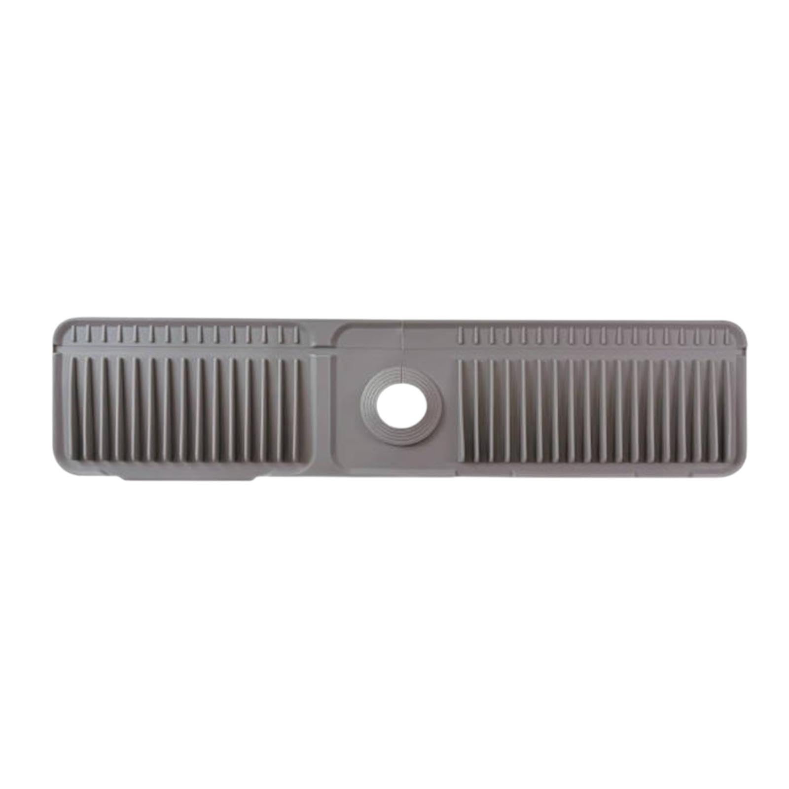 UJEAVETTE Sink Splash Guard Foldable Kitchen Sink Drain Pad for Countertop Bathroom RV Gray-image-5