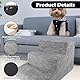 Hundetreppe 3-Stufig,Hundetreppe für Kleine Hunde,Hundetreppe Bett,Katzentreppe,Haustiertreppe,Treppe für Hunde,Hundetreppe Sofa,Katzen Treppe für Bett &Sofa,46x40x35cm mit Waschbarem Bezug