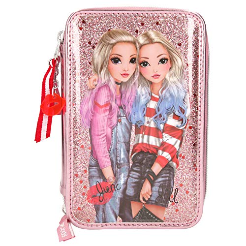 Preisvergleich Produktbild Depesche 10384 Federtasche 3 Fach, TOPModel Friends, rosa, bunt