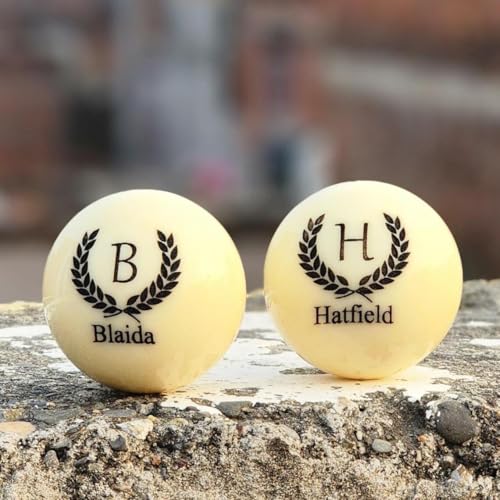 TPFOON Personalized Engraved Cue Ball, Best Gift for Dad, Custom Cue Ball, Customized Billiards Ball