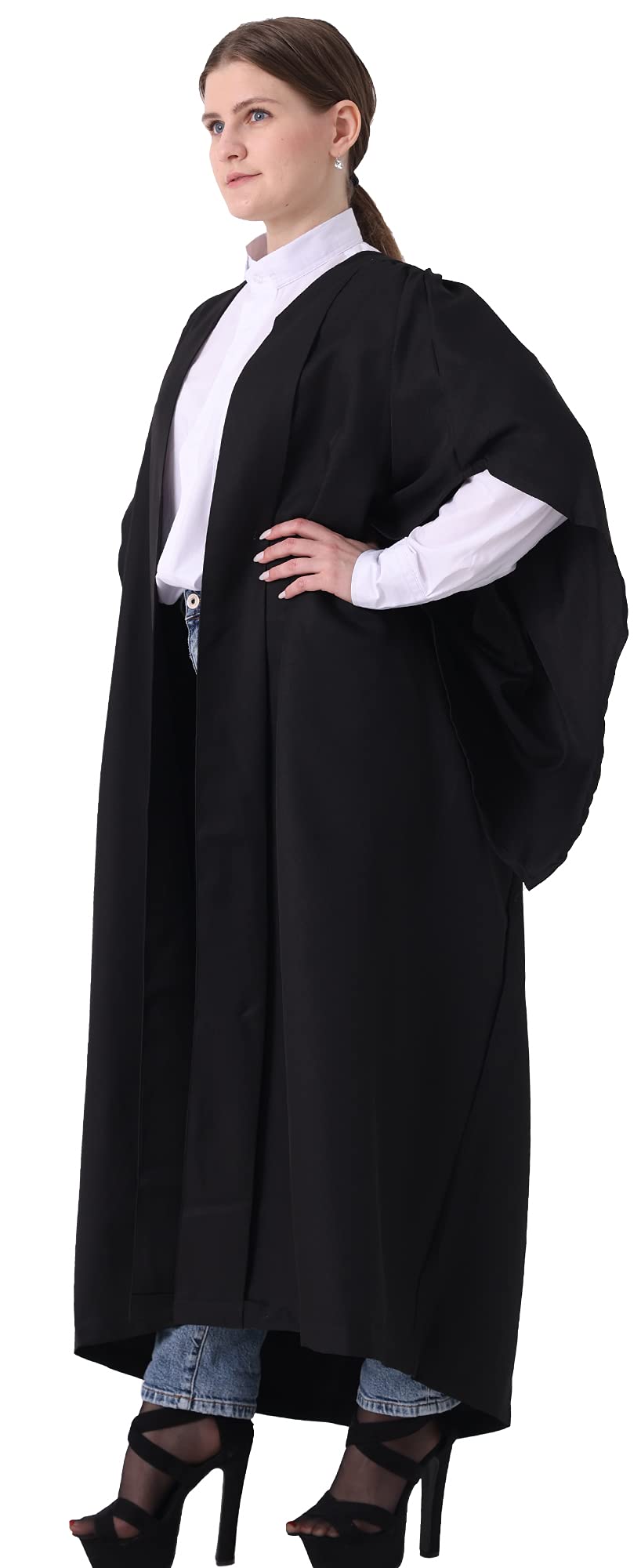GraduatePro Abschluss Talar Bachelor Robe Uni Geschenke Outfit Akademischer Abitur Schwarz