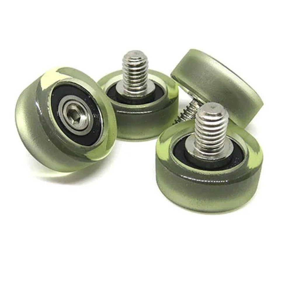 5 pezzi di puleggia con cuscinetto a rulli rivestiti da 20 mm con filettatura esterna PU69620-8C1L8M6 PU 696RS con ruota a vite M6(PU69620-5C1L8M6)